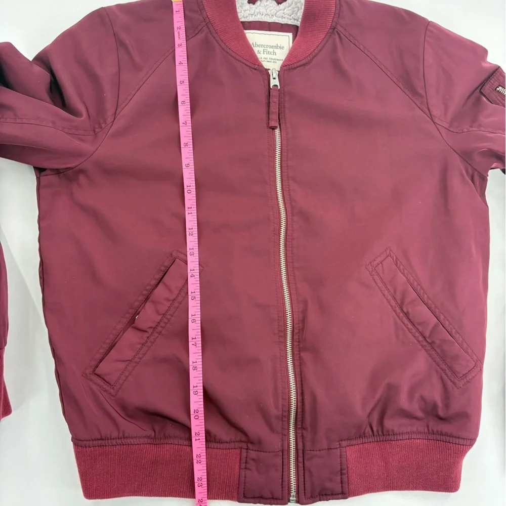 Abercrombie & Fitch Maroon Jacket - Picture 7 of 9